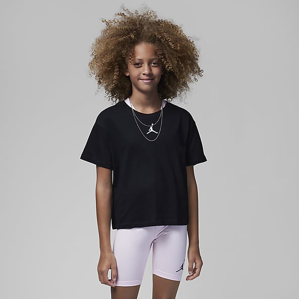 Girls Black Tops T Shirts. Nike